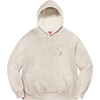 Sudaderas Supreme Overdyed S Logo Hooded Blancas | Supreme 350MA